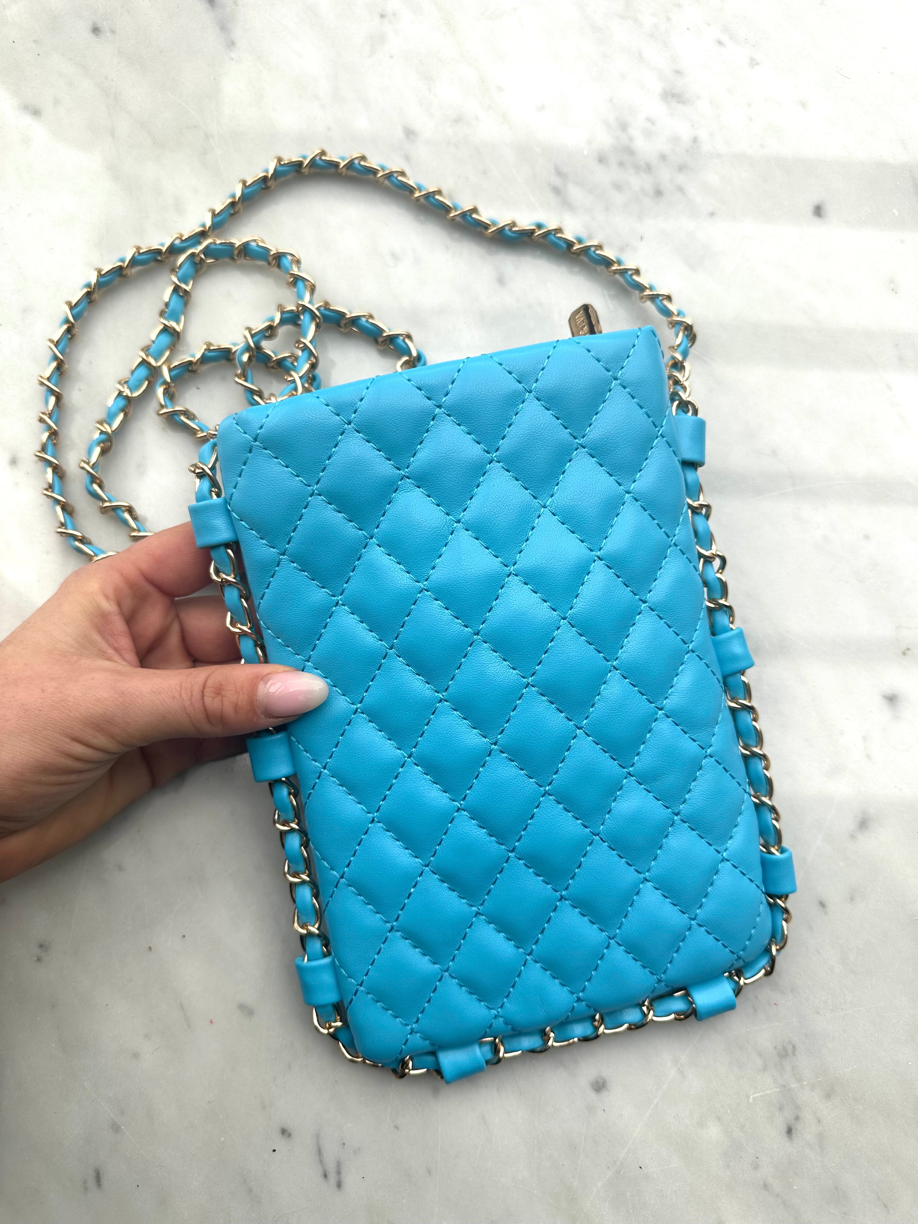 Caroline - Lille taske med guldkæde